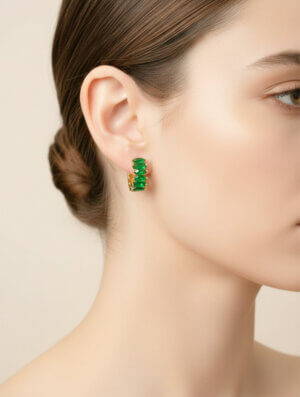 Aretes Mujer Verde Eterno
