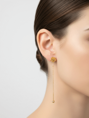 Aretes Acero Noble Rosa