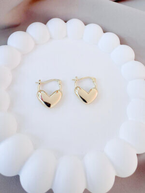 Aretes Mujer Corazon Real