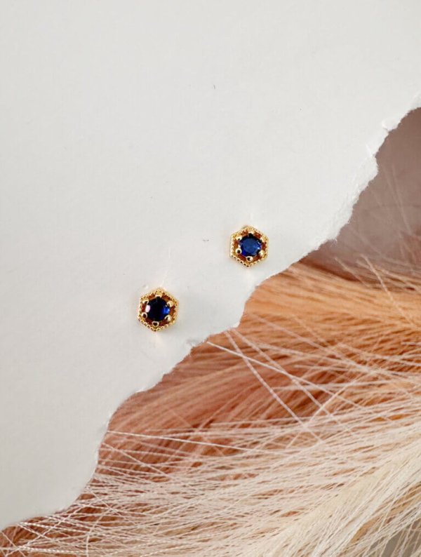 Aretes Mujer Topo Indigo
