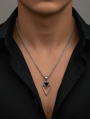 Cadena Hombre Prisma Negro