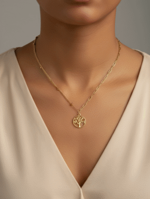 Collar Acero Arbol Vida