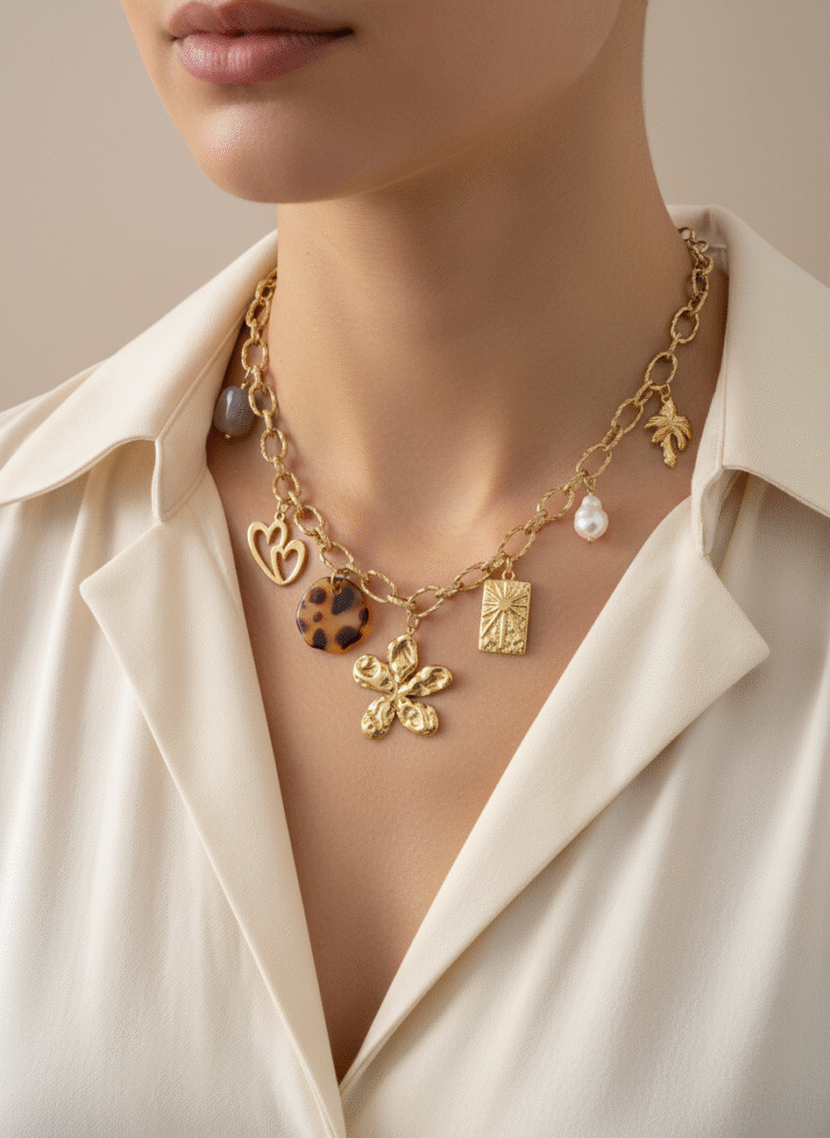 Collar Acero Flor Invicta-1