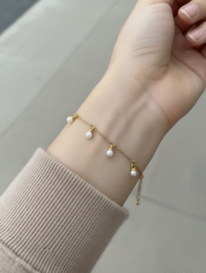 Pulsera Acero Dulce Perla