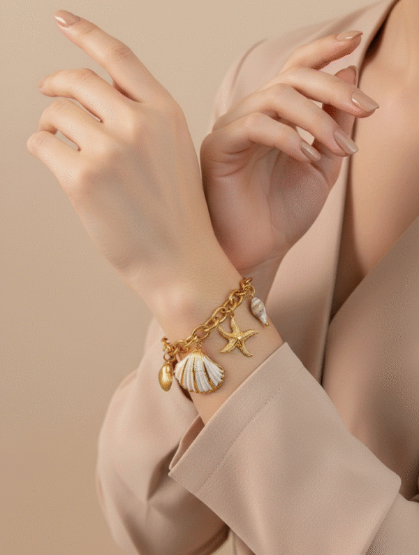 Pulsera Acero Jardin Coralino
