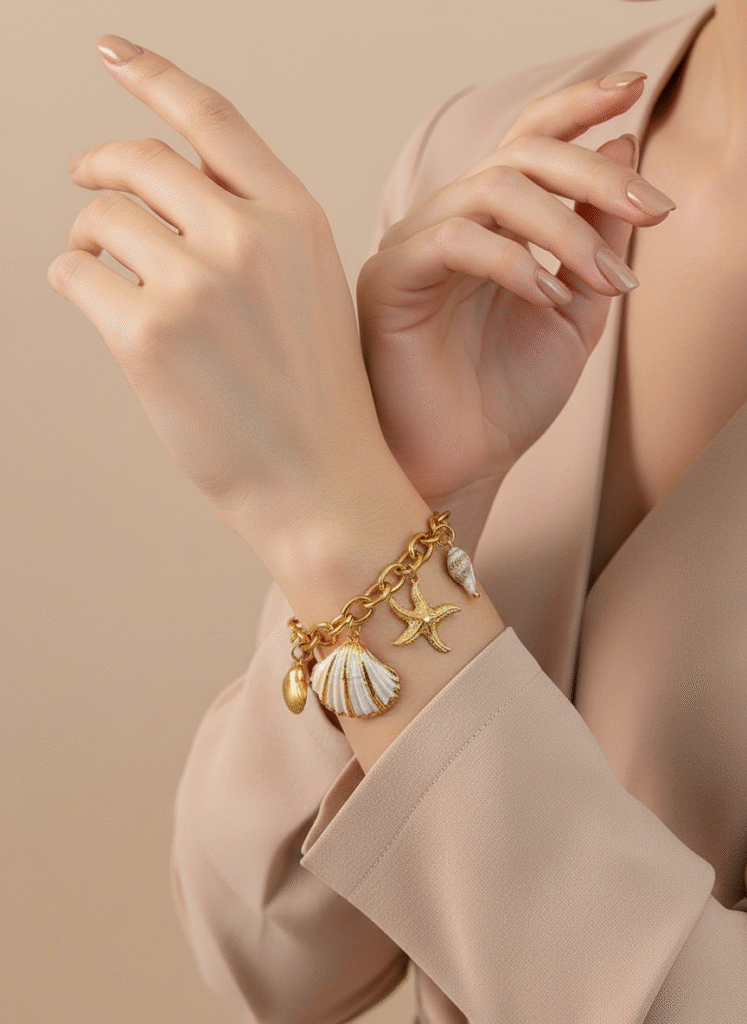 Pulsera Acero Jardin Coralino-1