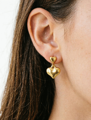 Aretes Acero Dorado Intimo