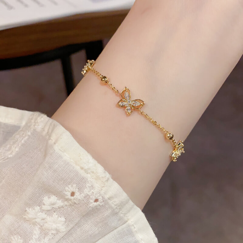 Pulsera Mujer Gracias Dorada-1