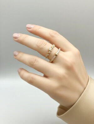 Set Anillo Destello Real