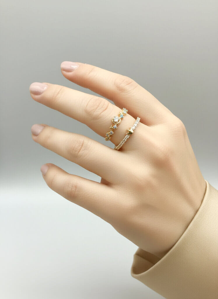 Set Anillo Destello Real