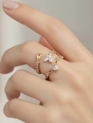 Set Anillo Noble Brillo