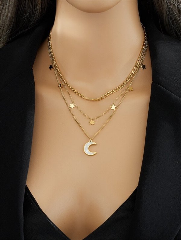 Collar Acero Caricia Lunar
