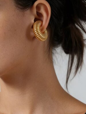 Ear Cuff Acero Abrazo