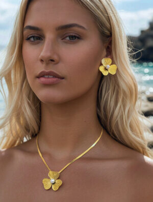 Set Acero Caricia Floral