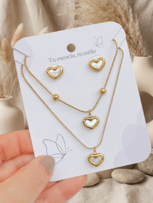 Set Acero Encanto Blanco