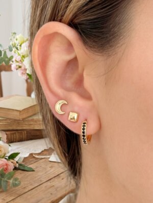 Set Aretes Primavera Dorada