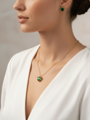 Set Acero Luz Esmeralda