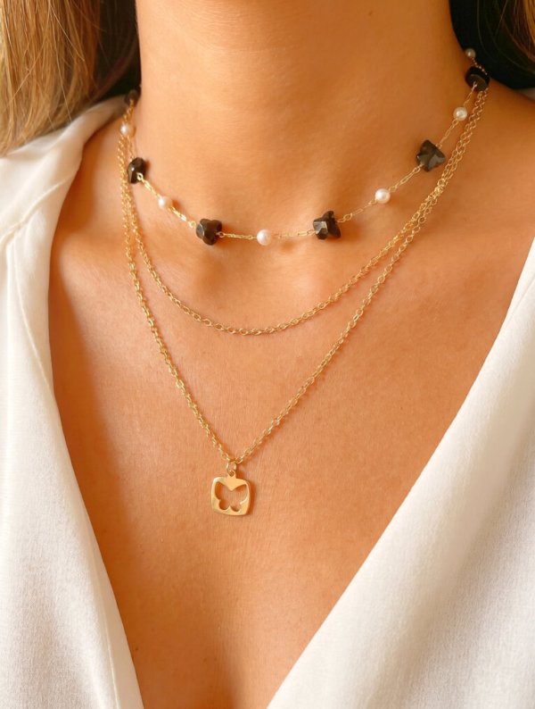 Collar Mujer Fantasia Mariposa