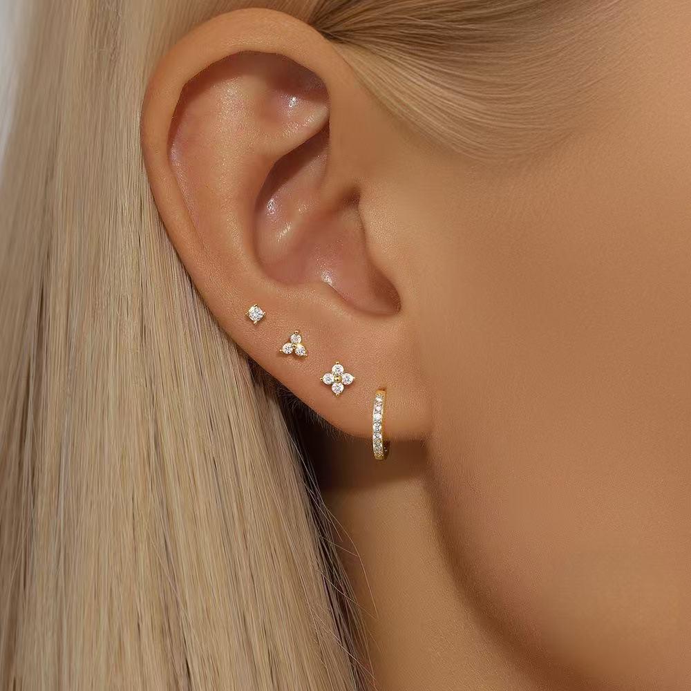 Set Aretes Cristal Infinito