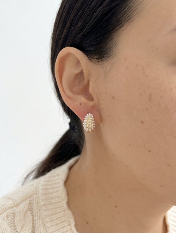 Aretes Destello De Perla