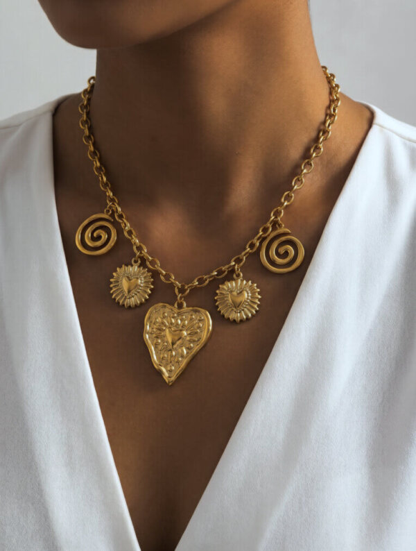 Collar Acero Luz Romantica