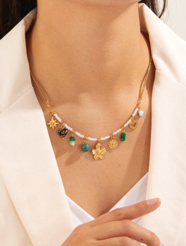 Collar Acero Querida Perla
