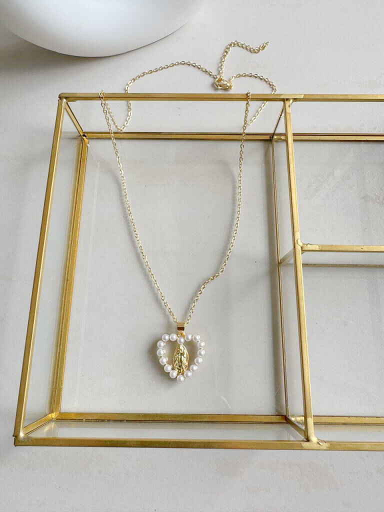 Collar Mujer Virgen Milagrosa-1