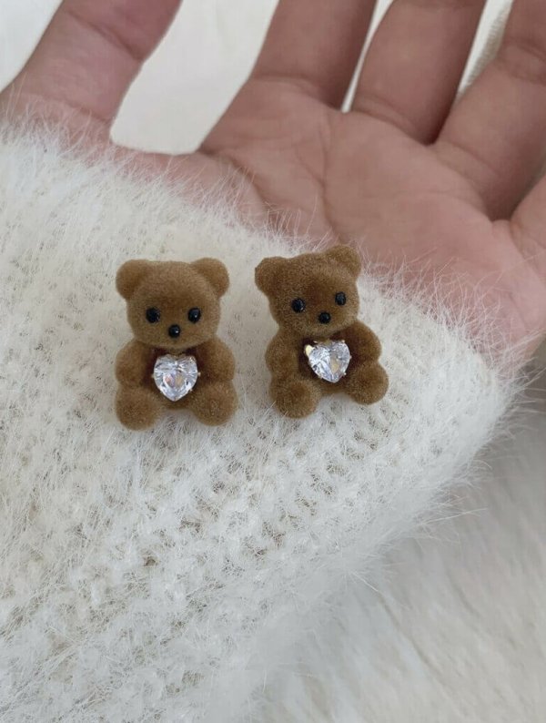 Aretes Mujer Oso Polar