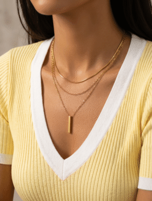 Collar Acero Xuping Destello