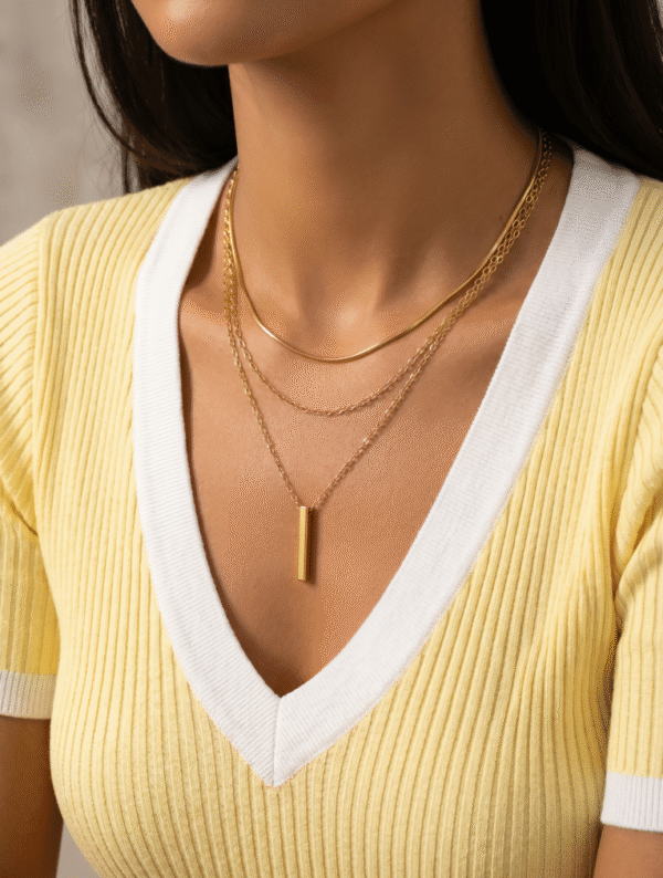 Collar Acero Xuping Destello