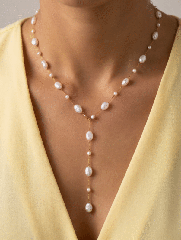 Collar Acero Perla Viva