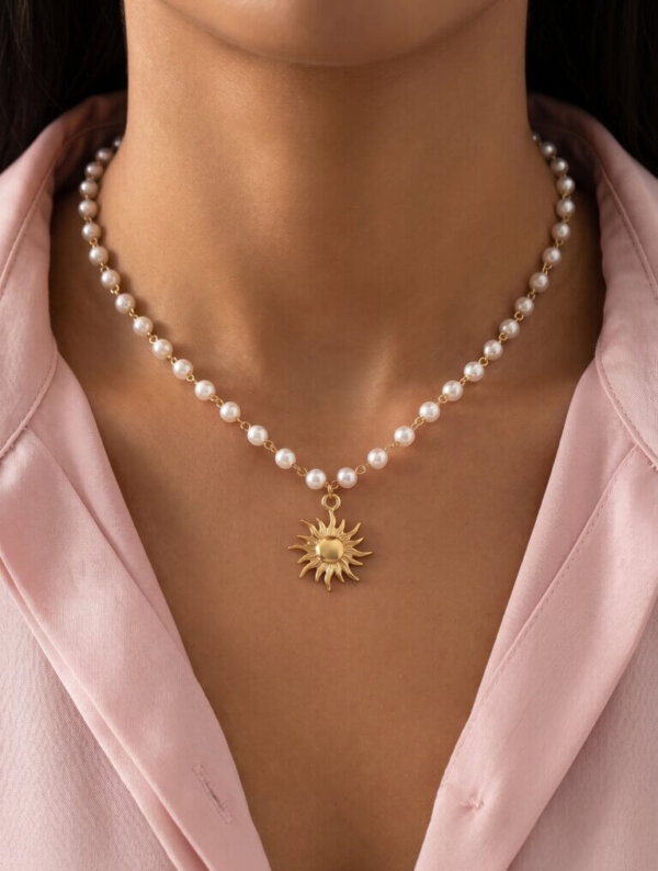 Collar Acero Sol Naciente