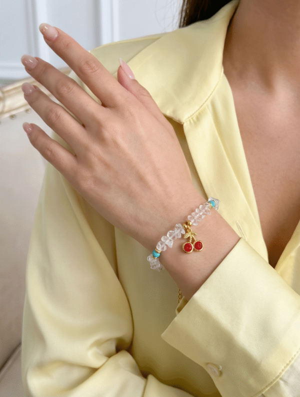 Pulsera Mujer Coral Cereza