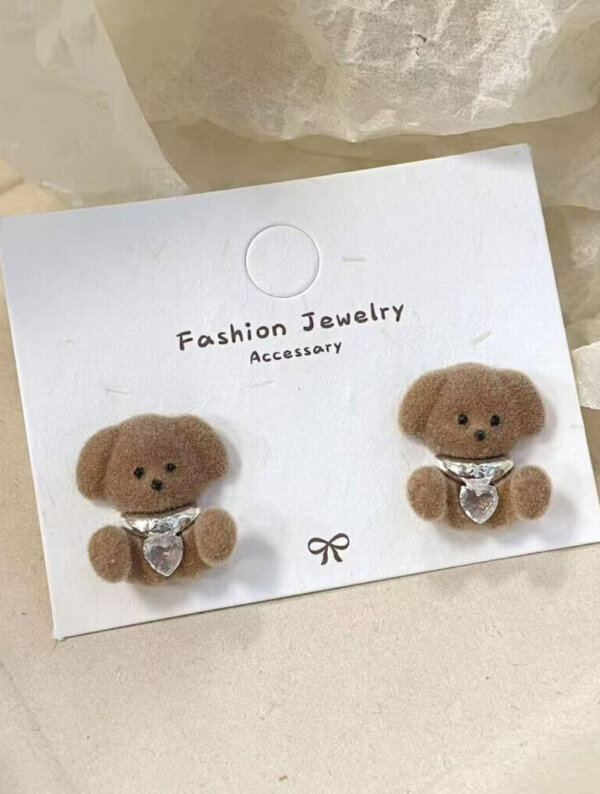 Aretes Mujer Oso Elegante
