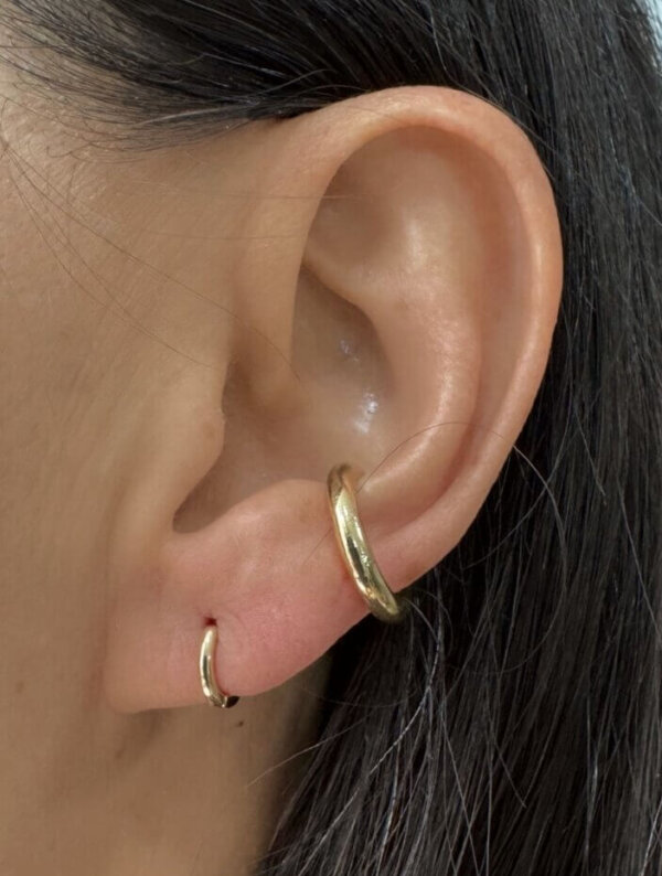 Aretes Mini Brote Dorado