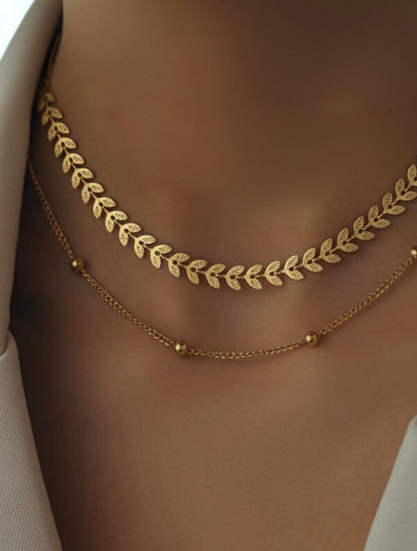Collar Acero Cosmo Dorado