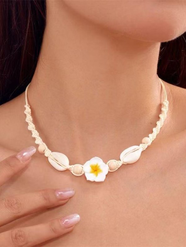 Collar Artesanal Flor Marina