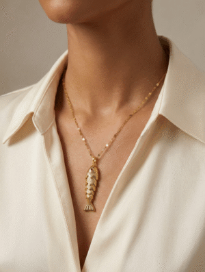Collar Mujer Pez Coralino