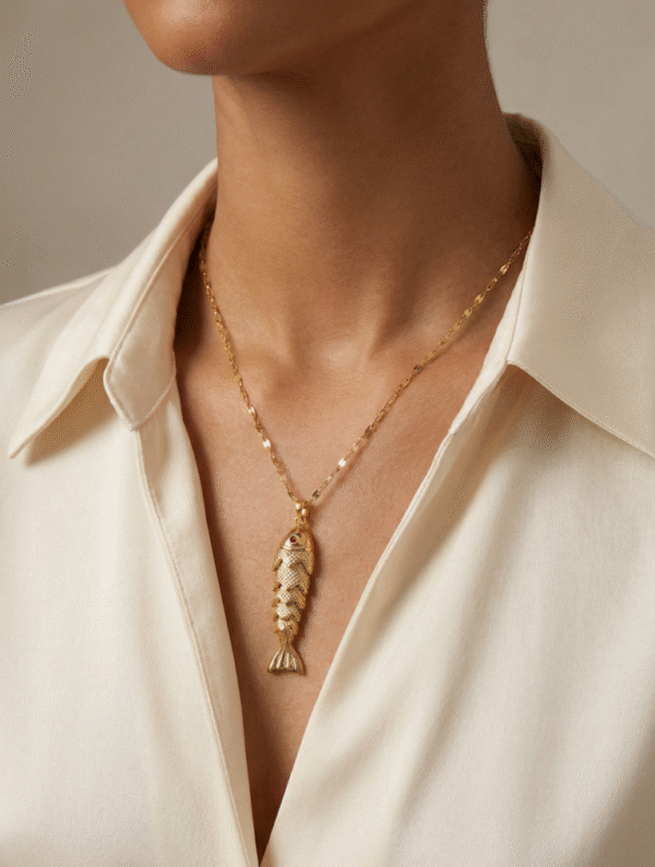Collar Mujer Pez Coralino