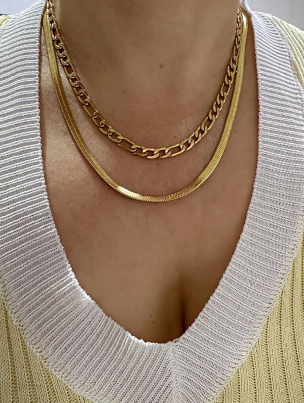 Collar Acero Alianza Dorada
