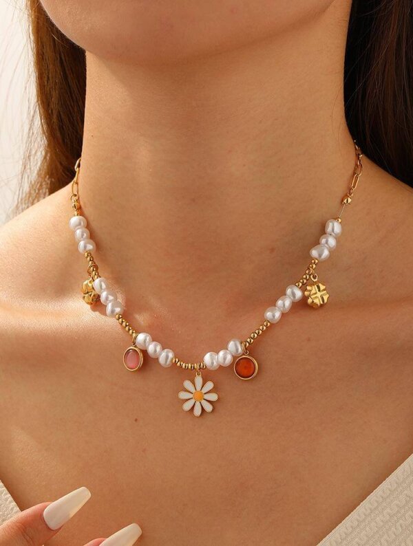 Collar Acero Alma de-Petalo