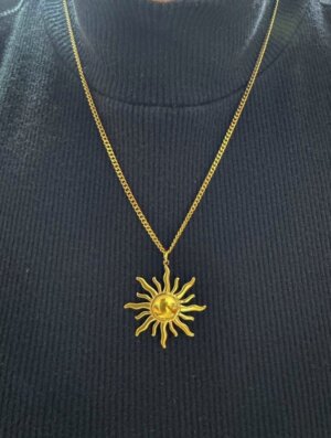 Collar Acero Sol y-Alma
