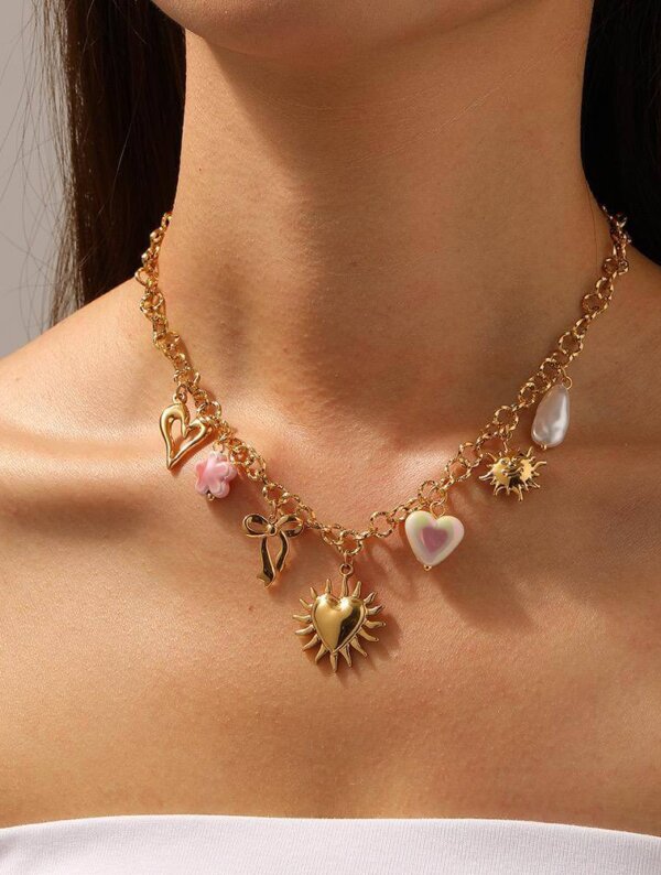 Collar Acero Sol y-Latido