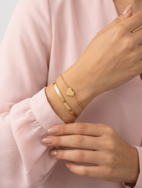 Set Pulsera Acero Llama