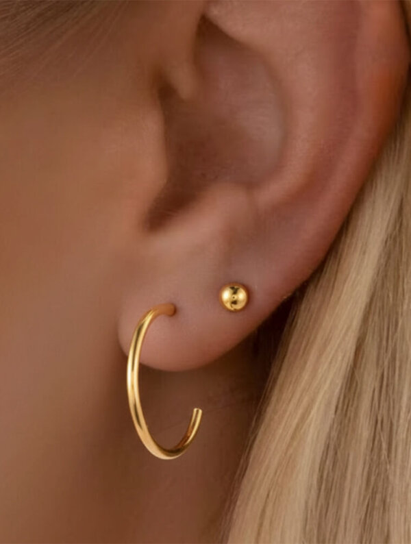 Set Aretes Acero Poesia