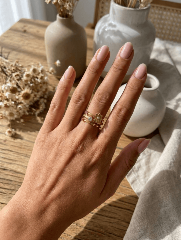 Anillo Acero Nectar Brillante