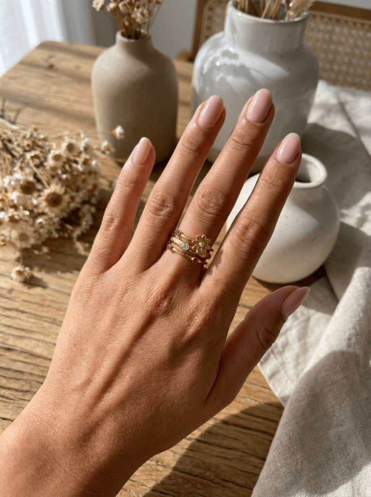 Anillo Acero Nectar Brillante