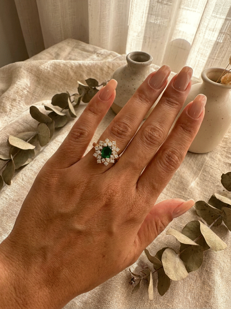 Anillo Mujer Vinculo Verde-1