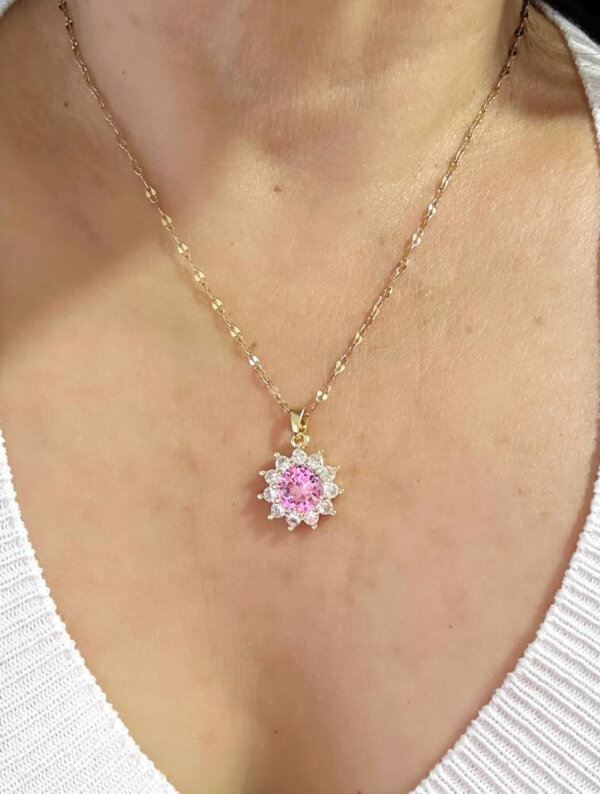 Collar Mujer Luz Rosa