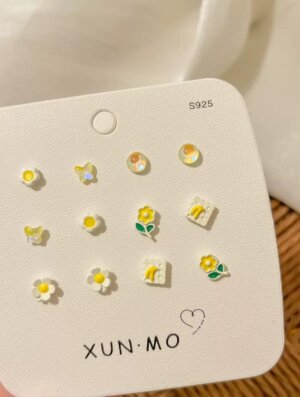Set Aretes Jardin Amarillo